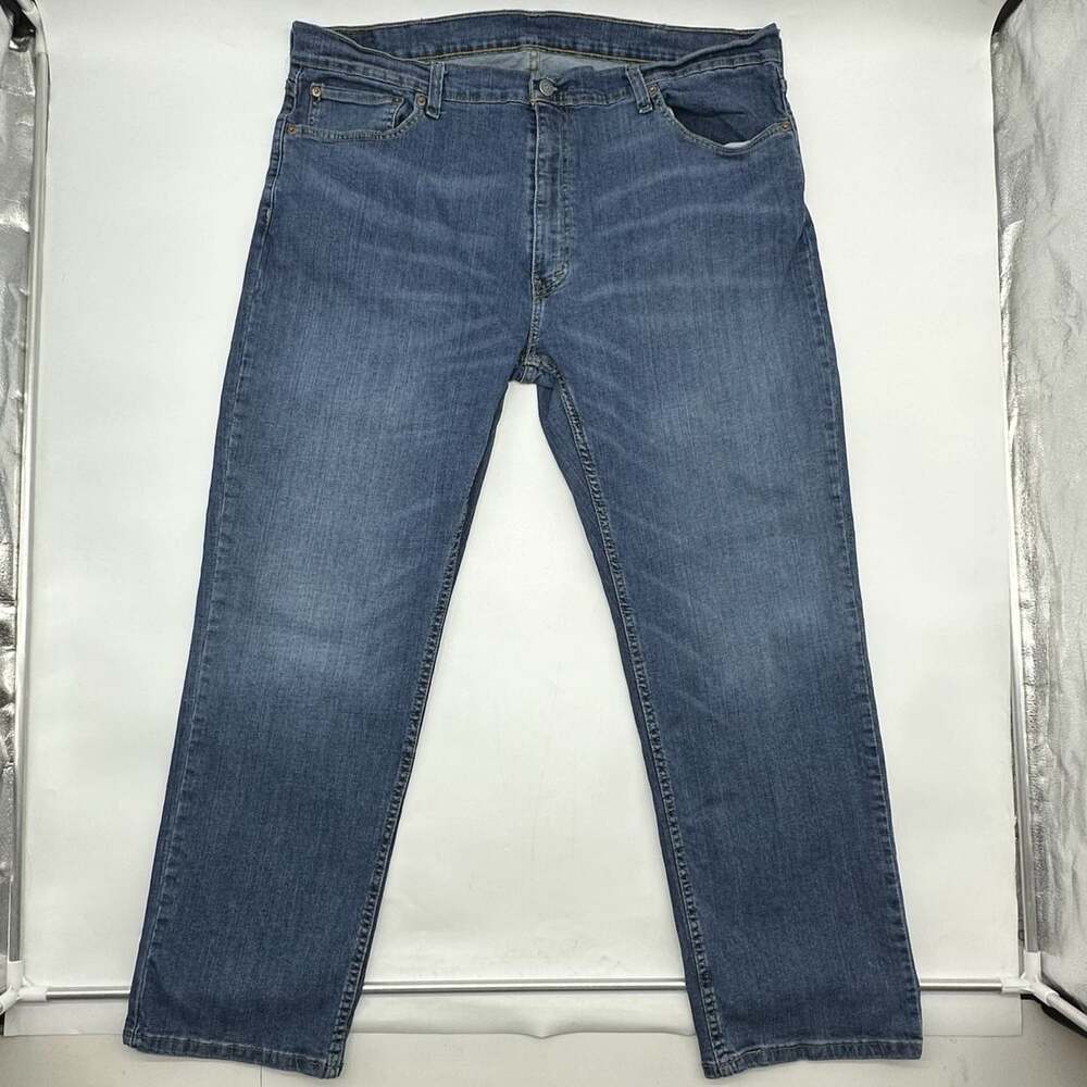 Levi's 559 Relaxed Straight Fit Men's Size 42x30 Medium Wash Stretch Denim Jeans